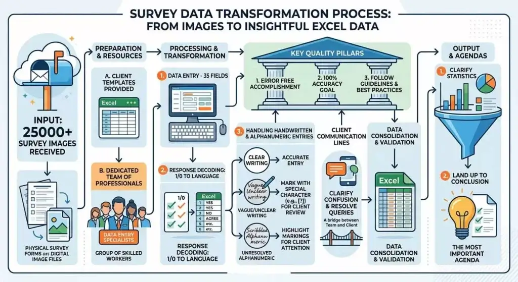 Survey data Process Chart