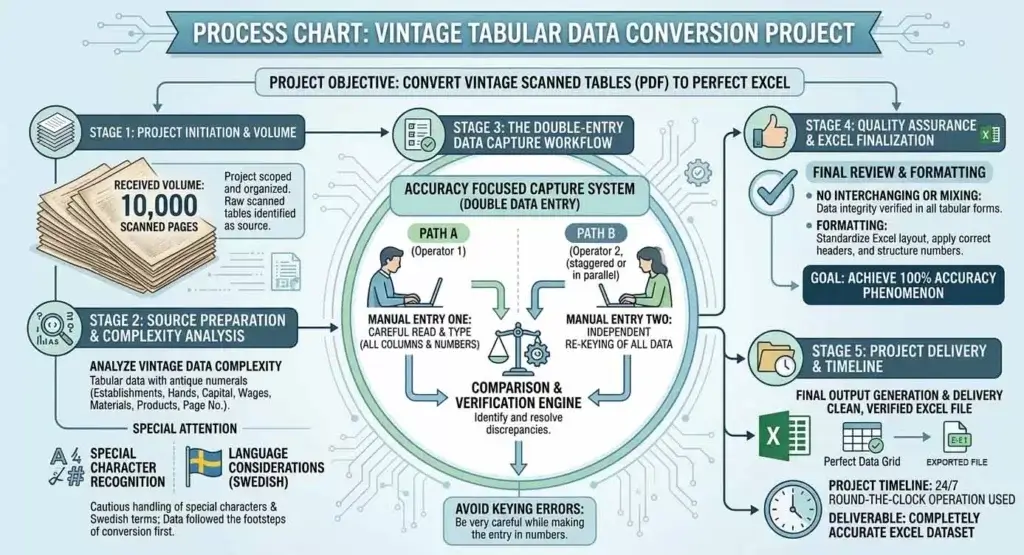 Tabular Data Process flow chart