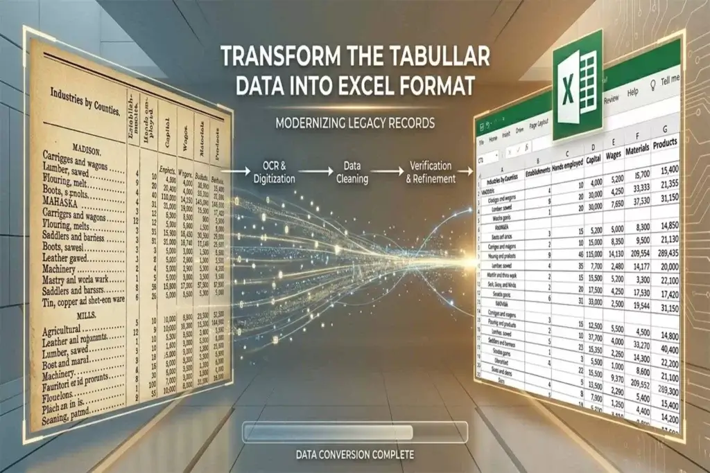Transform The Tabular Data Into Excel