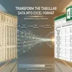 Transform The Tabular Data Into Excel